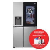 Frigorifero Side-by-Side InstaView | Classe D, 635L | Wi-Fi, Dispenser con allaccio, Fresh Balancer, No frost | Argento